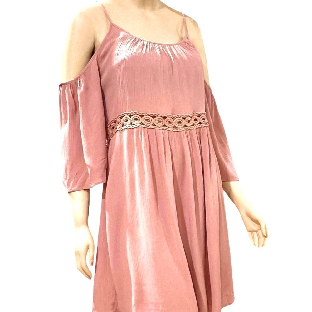 Pink Cold Shoulder Princess Dress - NEW